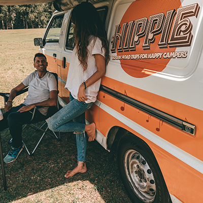 Hippie campervan